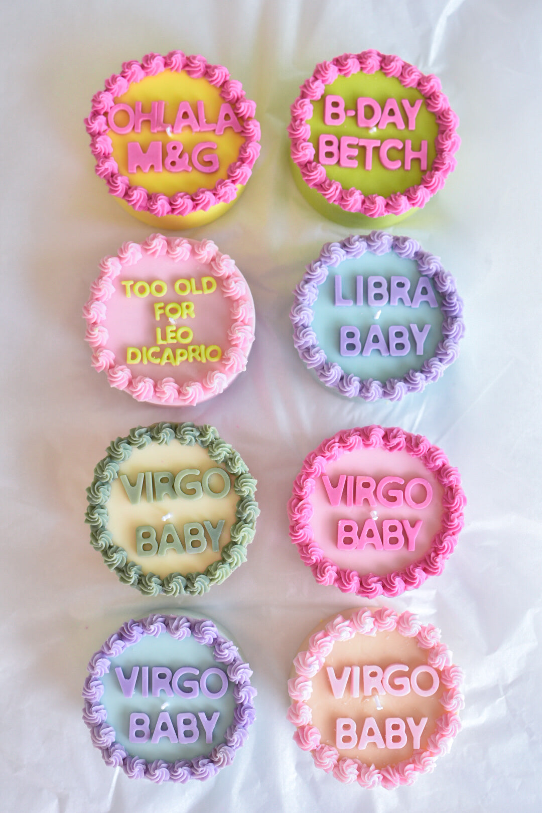 Pastel vela personalizado