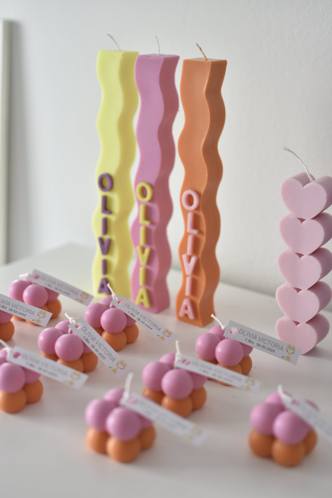 Vela ondulada con nombre