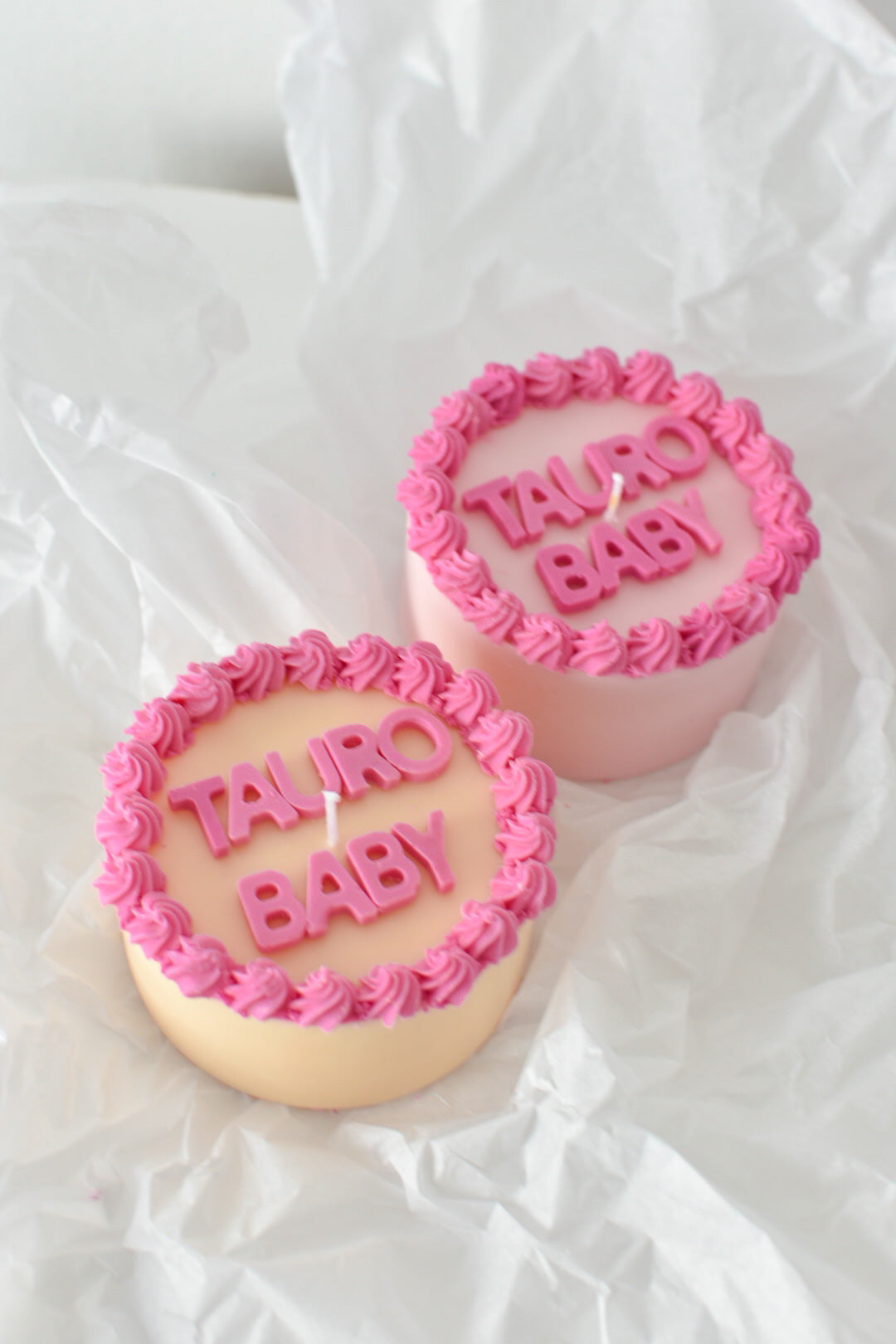 Pastel vela personalizado