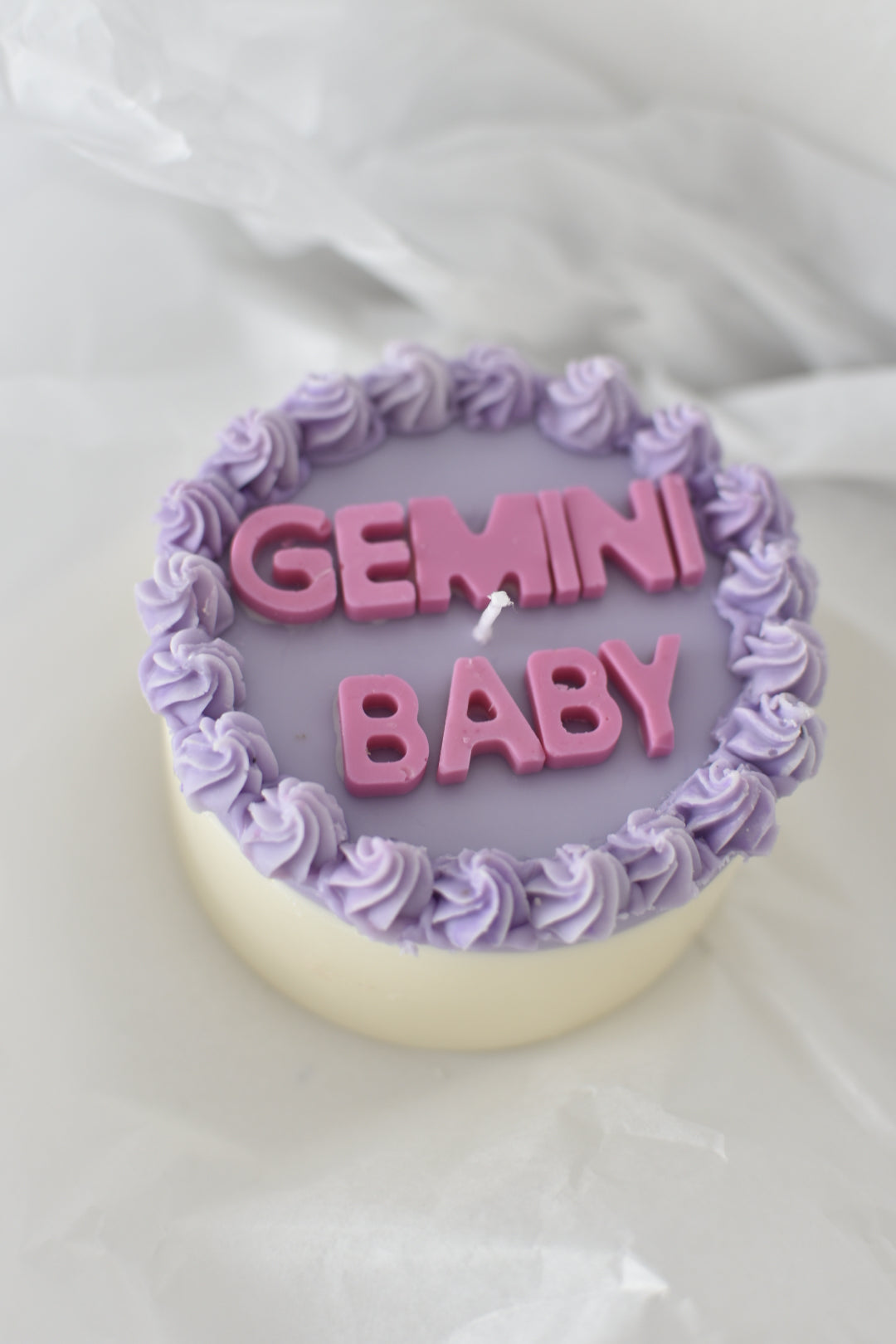 Pastel vela personalizado