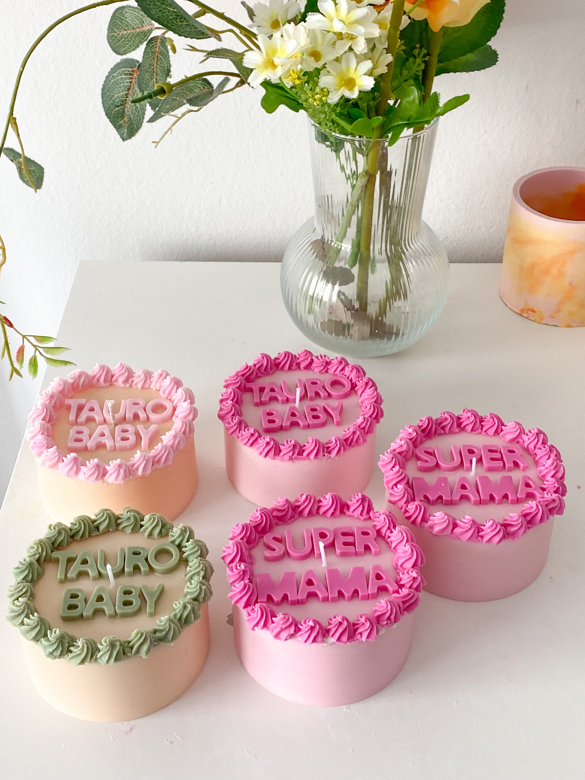 Pastel vela personalizado