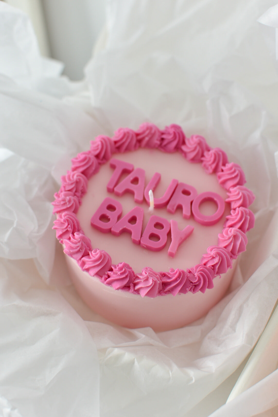 Pastel vela personalizado