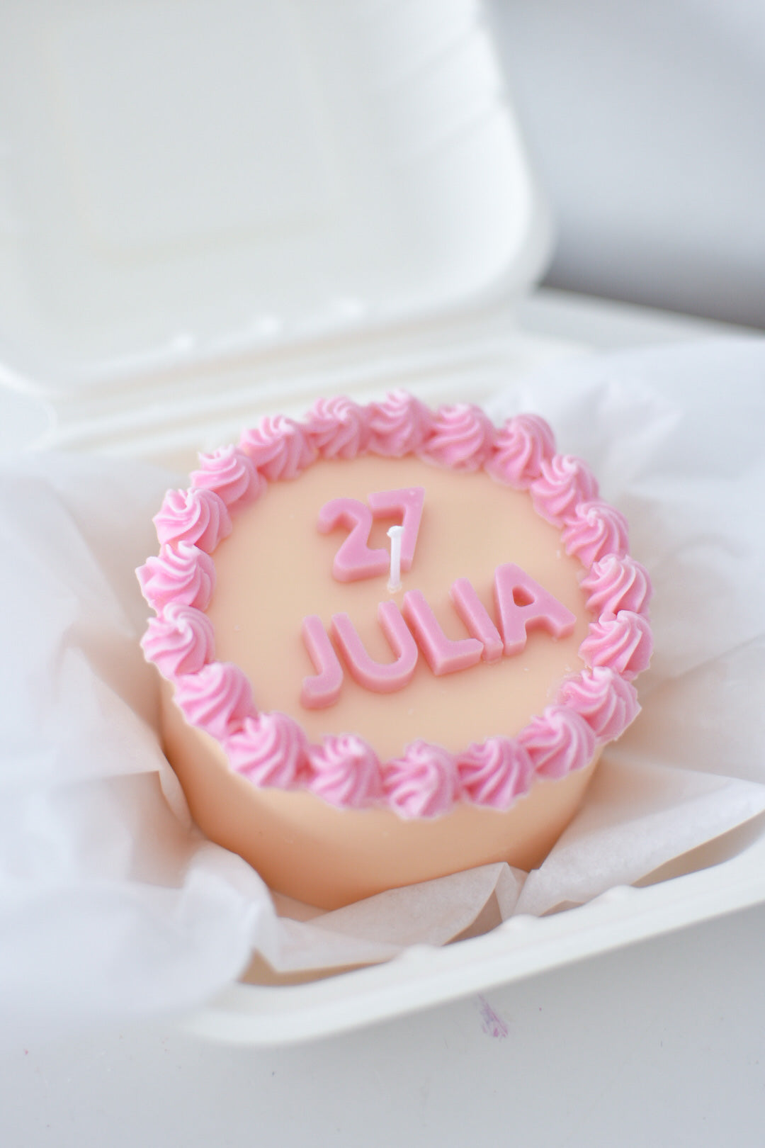 Pastel vela personalizado