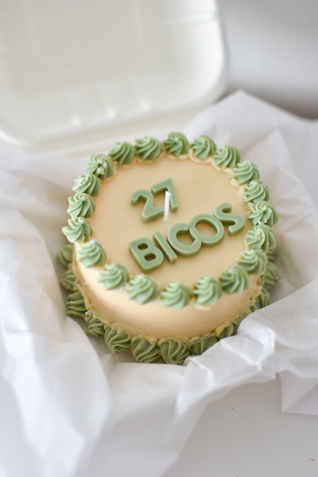 Pastel vela personalizado