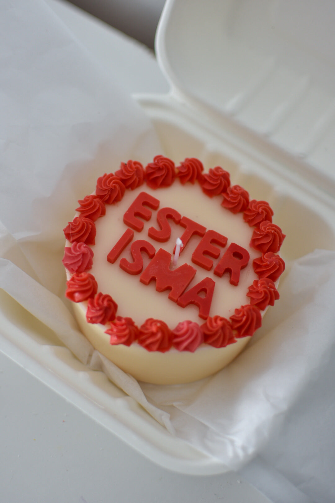 Pastel vela personalizado