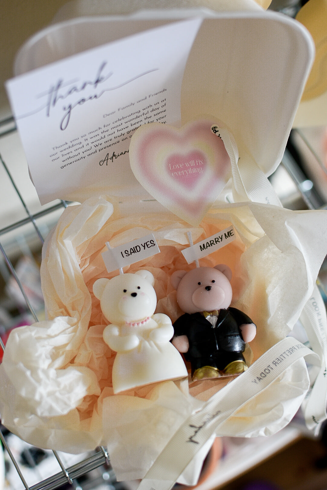 Osos pareja vela