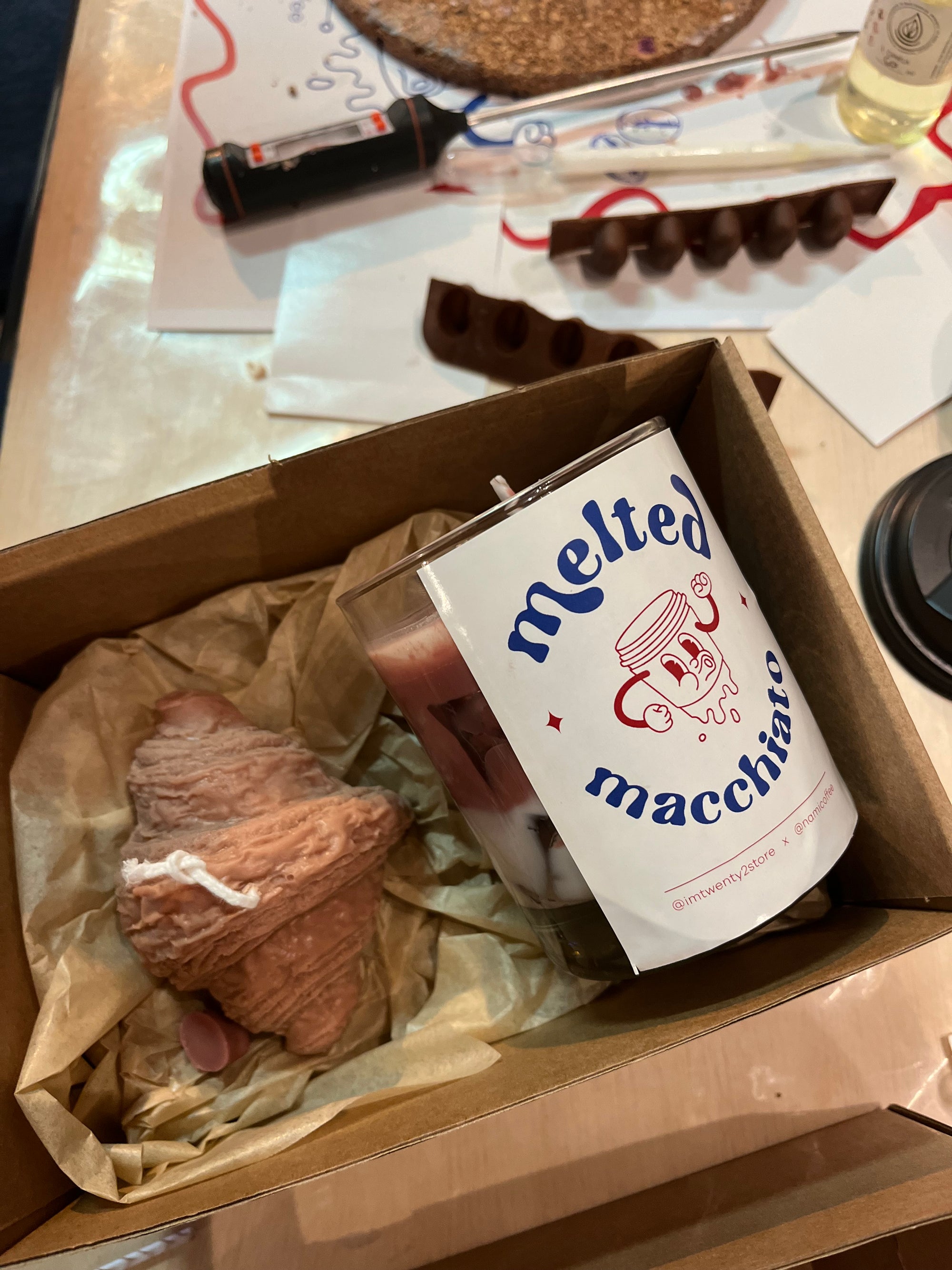 Taller de velas Coffee & croissant