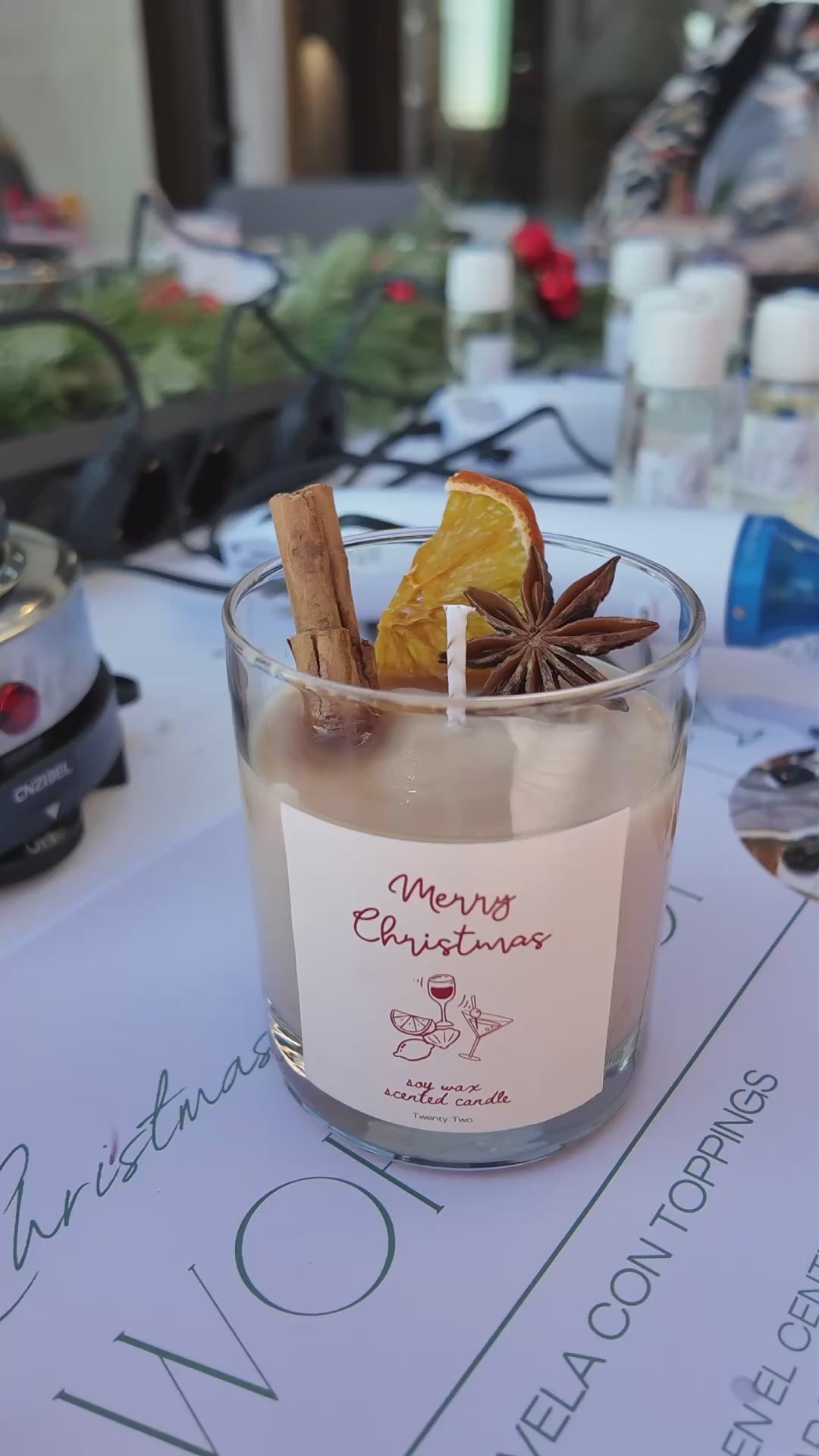 Taller de velas Navidad