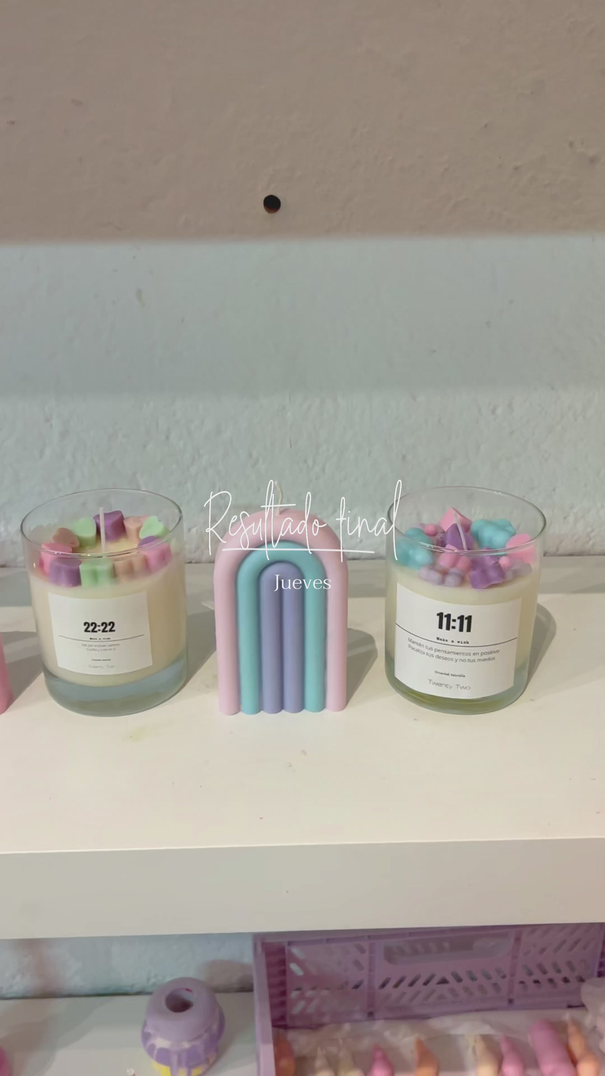 ANDORRA. Taller velas arco Iris + tarro