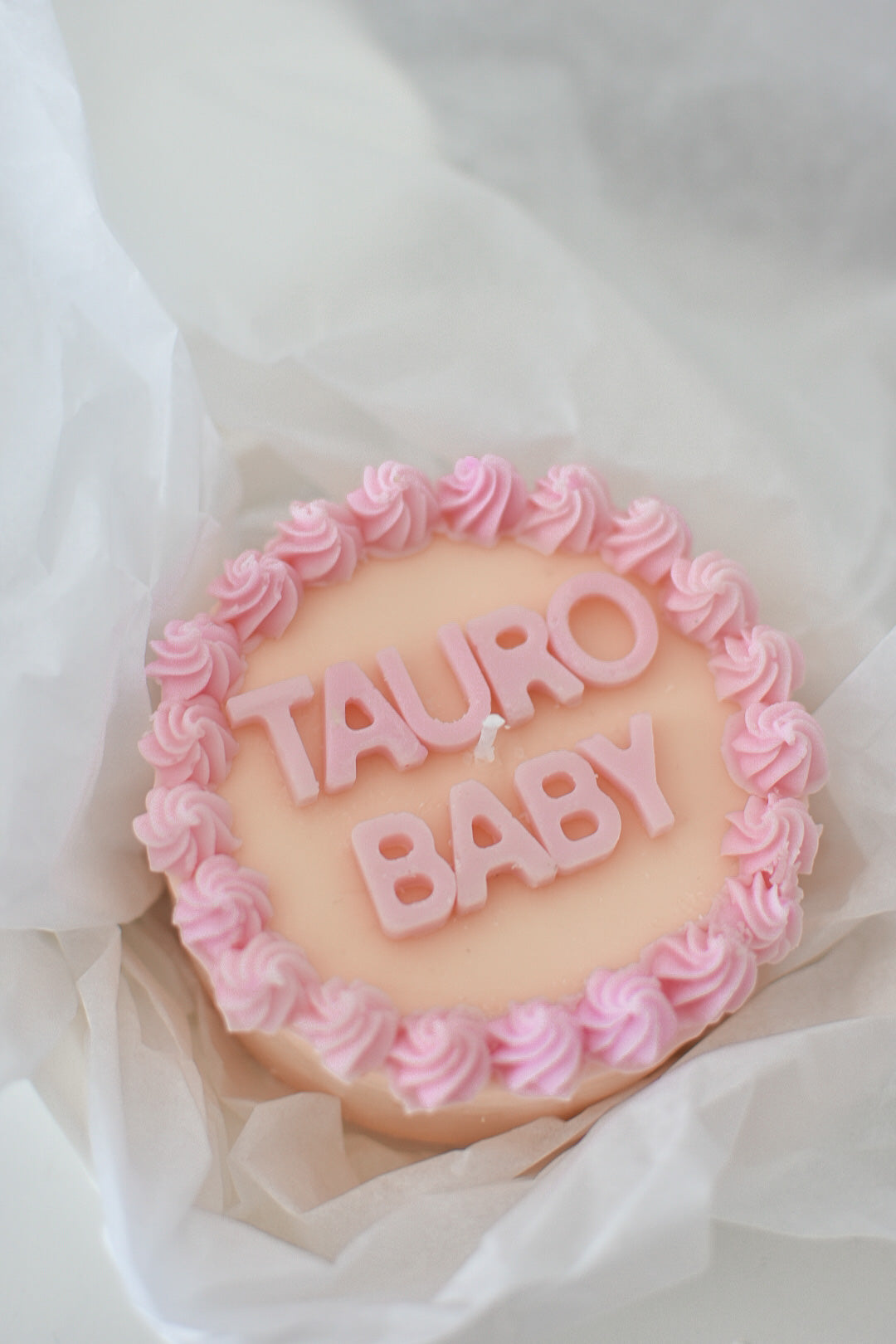 Pastel vela personalizado